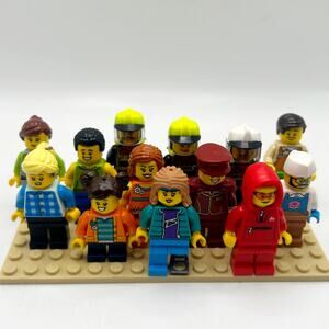 Lego City Mixed Character Minifigure Lot Authentic x24